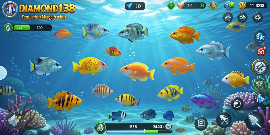 Screenshot gameplay Tembak Ikan DIAMOND138 yang menarik dan penuh aksi.