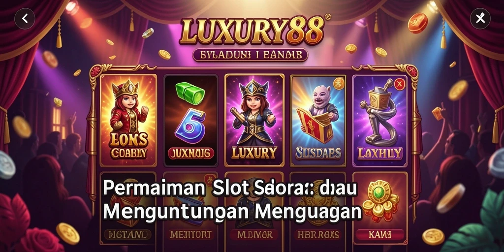 Screenshot gameplay LUXURY88 menampilkan keseruan bermain slot.